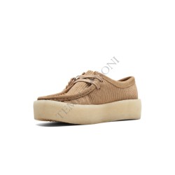Scarpe CLARKS - WALLABEE CUP COGNAC - DONNA