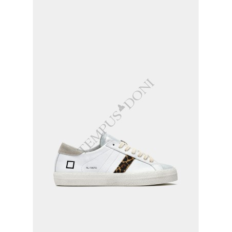 Scarpe D.A.T.E - HILL LOW VINTAGE CALF WHITE-LEOPARD - DONNA