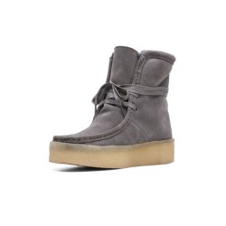 Scarpe CLARKS - WALLABEE CUP HI GRIGIO - DONNA