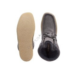 Scarpe CLARKS - WALLABEE CUP HI GRIGIO - DONNA