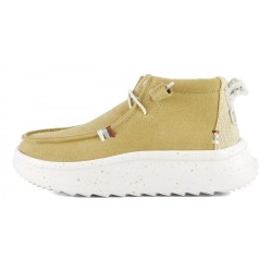 Scarpe HEY DUDE - WENDY PEAK HI SUEDE TAN - DONNA
