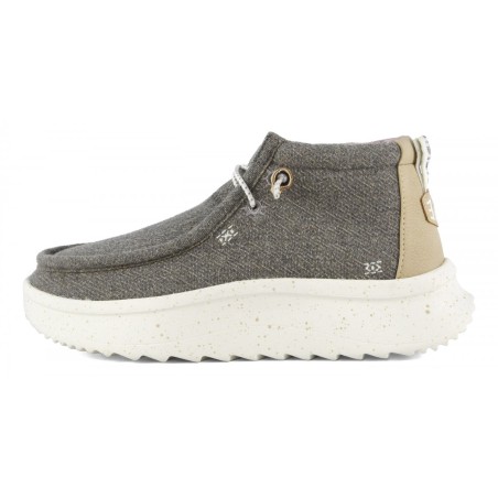 Scarpe HEY DUDE - WENDY PEAK HI WOOL GREY - DONNA