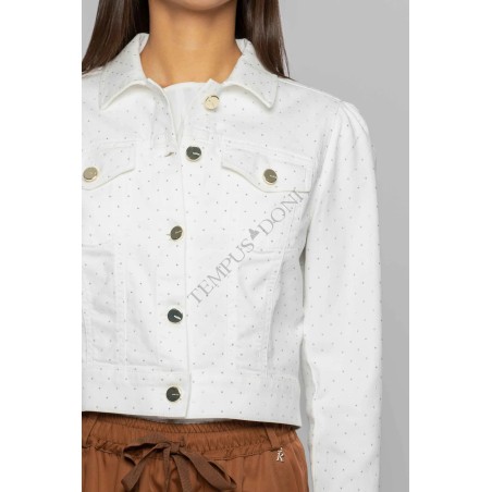 KOCCA - KUMARI - Giacca Corta Cotone con Strass