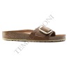 BIRKENSTOCK DONNA - Madrid Big Buckle Pelle oliata - Cognac