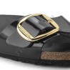 BIRKENSTOCK DONNA - Madrid Big Buckle Pelle naturale vernice - High Shine Black