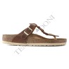 BIRKENSTOCK DONNA - Gizeh Braided Pelle oliata - Cognac