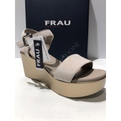 FRAU - SANDALO CON ZEPPA IN CAMOSCIO