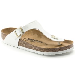 BIRKENSTOCK DONNA - Gizeh Birko-Flor - Patent White