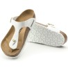 BIRKENSTOCK DONNA - Gizeh Birko-Flor - Patent White