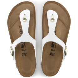 BIRKENSTOCK DONNA - Gizeh Birko-Flor - Patent White