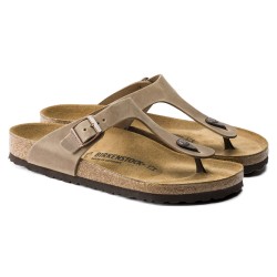 BIRKENSTOCK UOMO - Gizeh Pelle oliata - Tobacco Brown
