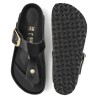 BIRKENSTOCK DONNA - Gizeh Big Buckle Pelle naturale vernice - High Shine Black