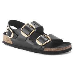 BIRKENSTOCK - Milano Big Buckle Pelle naturale vernice  - DONNA