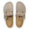 BIRKENSTOCK DONNA -  Boston Braided Pelle scamosciata  Taupe