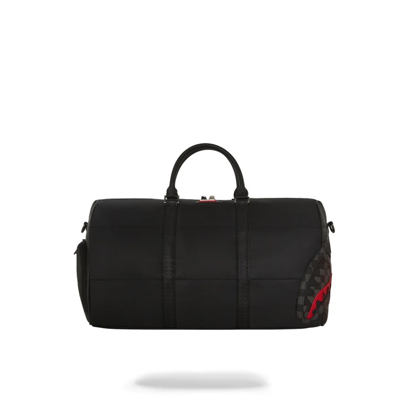 SPRAYGORUND - Black Puffer Grey Check Duffle
