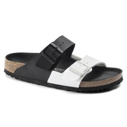 BIRKENSTOCK - Arizona Split Birko-Flor  - Black/White UOMO
