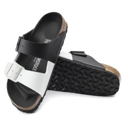 BIRKENSTOCK - Arizona Split Birko-Flor  - Black/White UOMO