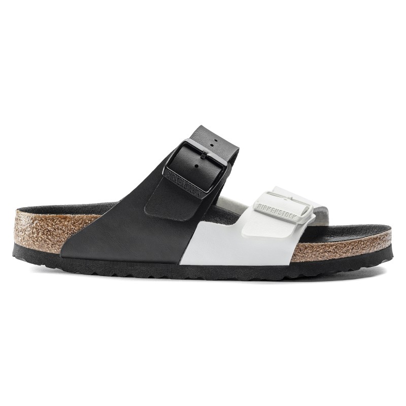 BIRKENSTOCK - Arizona Split Birko-Flor  - Black/White UOMO