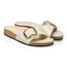 BIRKENSTOCK DONNA - Madrid Big Buckle Pelle naturale vernice - High-Shine Ecru