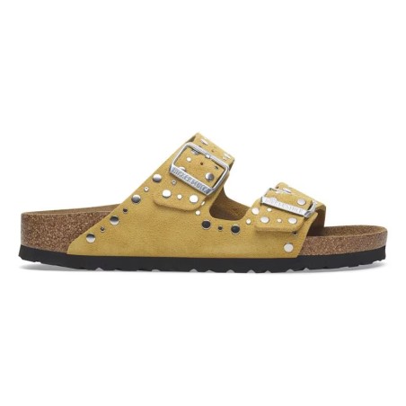 BIRKENSTOCK DONNA - Arizona Rivet Pelle scamosciata - Ochre