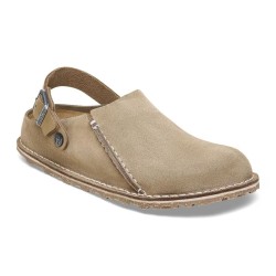 BIRKENSTOCK UOMO - Lutry Premium Pelle scamosciata - Gray Taupe