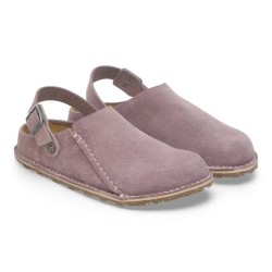 BIRKENSTOCK DONNA - Lutry Premium Pelle scamosciata - Faded Purple