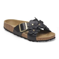 BIRKENSTOCK DONNA - Siena Flower Embellishment Pelle naturale - Black