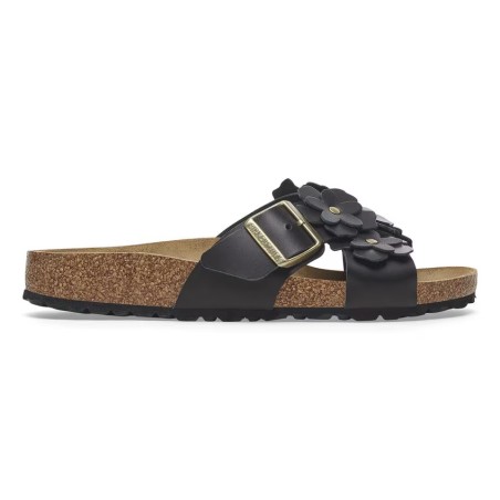 BIRKENSTOCK DONNA - Siena Flower Embellishment Pelle naturale - Black