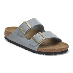 BIRKENSTOCK DONNA - Arizona Pelle oliata - Basalt Gray