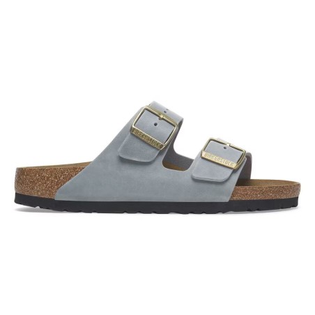 BIRKENSTOCK DONNA - Arizona Pelle oliata - Basalt Gray