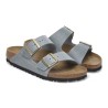 BIRKENSTOCK DONNA - Arizona Pelle oliata - Basalt Gray