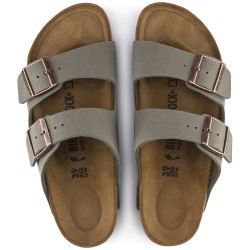BIRKENSTOCK UOMO -  Arizona Birko-Flor Nubuck - Stone