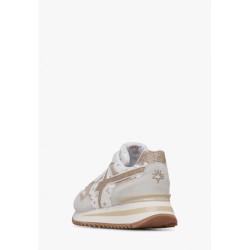 W6YZ - YAK-W - Donna Sneakers in tessuto e suede - Beige-Grigio