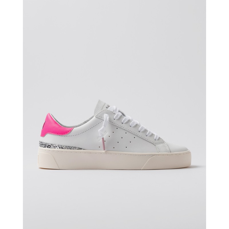 D.A.T.E - SONICA CALF WHITE-FUXIA