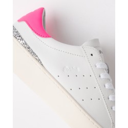 D.A.T.E - SONICA CALF WHITE-FUXIA
