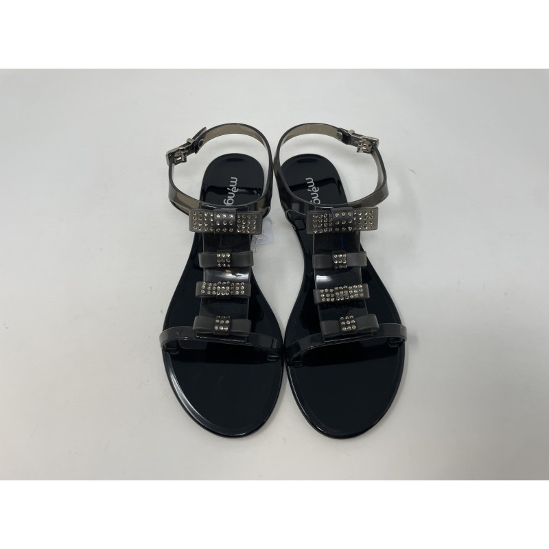 MENGHI SHOES  - SANDALO NERO FIOCCHI art.871