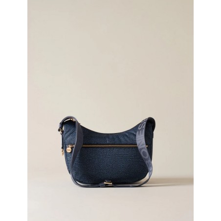 BORBONESE - TRACOLLA LUNA BAG SMALL - DENIM