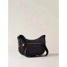 BORBONESE - TRACOLLA LUNA BAG SMALL - DARK BLACK