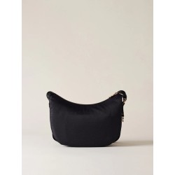 BORBONESE - TRACOLLA LUNA BAG SMALL - DARK BLACK