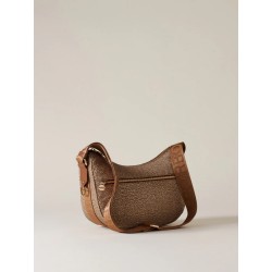 BORBONESE - TRACOLLA LUNA BAG SMALL - BEIGE