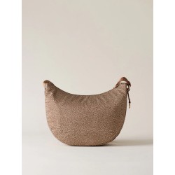 BORBONESE - TRACOLLA LUNA BAG MIDDLE - BEIGE