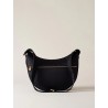 BORBONESE - TRACOLLA LUNA BAG MIDDLE - DARK BLACK