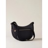 BORBONESE - TRACOLLA LUNA BAG MIDDLE - DARK BLACK