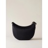 BORBONESE - TRACOLLA LUNA BAG MIDDLE - DARK BLACK