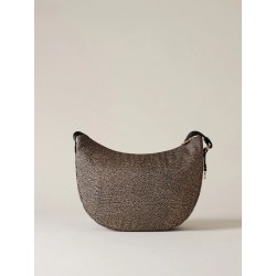 BORBONESE - TRACOLLA LUNA BAG MIDDLE - NATURALE