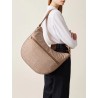 BORBONESE - TRACOLLA ECO LINE LUNA BAG MEDIUM - BEIGE