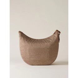 BORBONESE - TRACOLLA ECO LINE LUNA BAG MEDIUM - BEIGE
