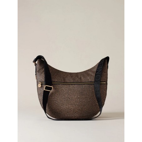 BORBONESE - TRACOLLA ECO LINE LUNA BAG MEDIUM - NATURALE