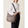 BORBONESE - TRACOLLA ECO LINE LUNA BAG MEDIUM - NATURALE
