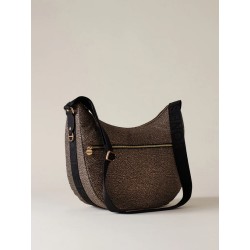 BORBONESE - TRACOLLA ECO LINE LUNA BAG MEDIUM - NATURALE